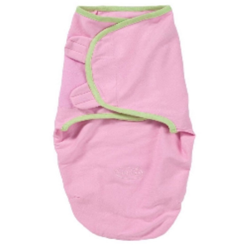 SwaddleMe size small pink and green swaddle. Great for new borns!